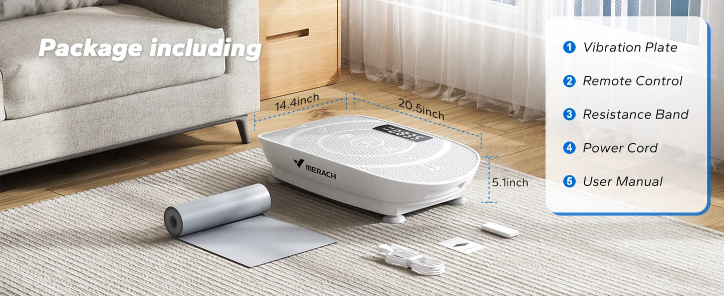 MERACH Vibration Plate Exercise Machine Whole Body Workout