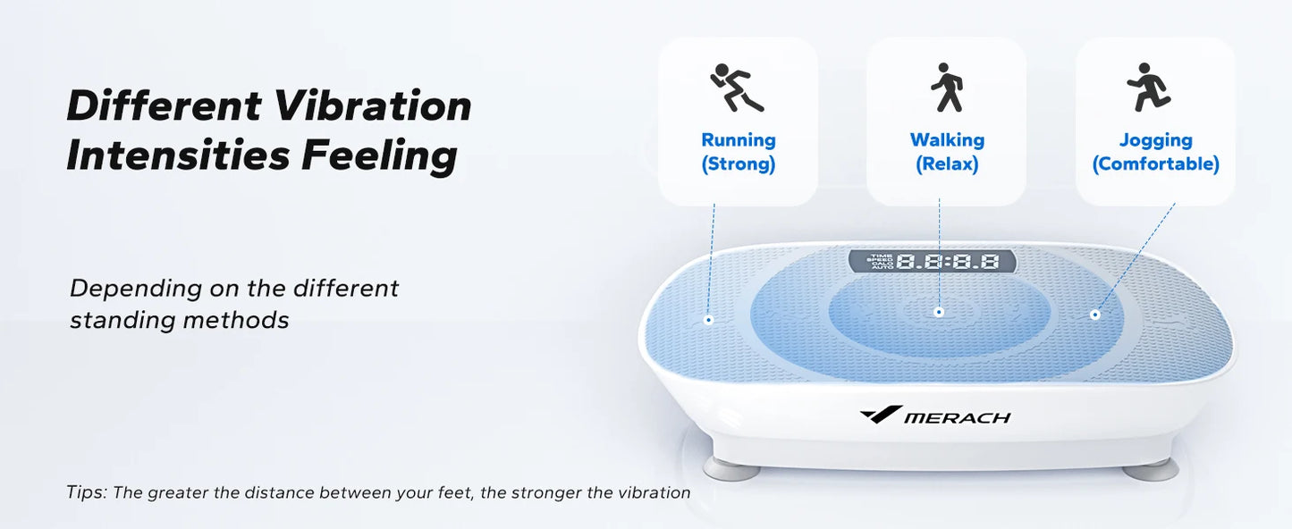 MERACH Vibration Plate Exercise Machine Whole Body Workout