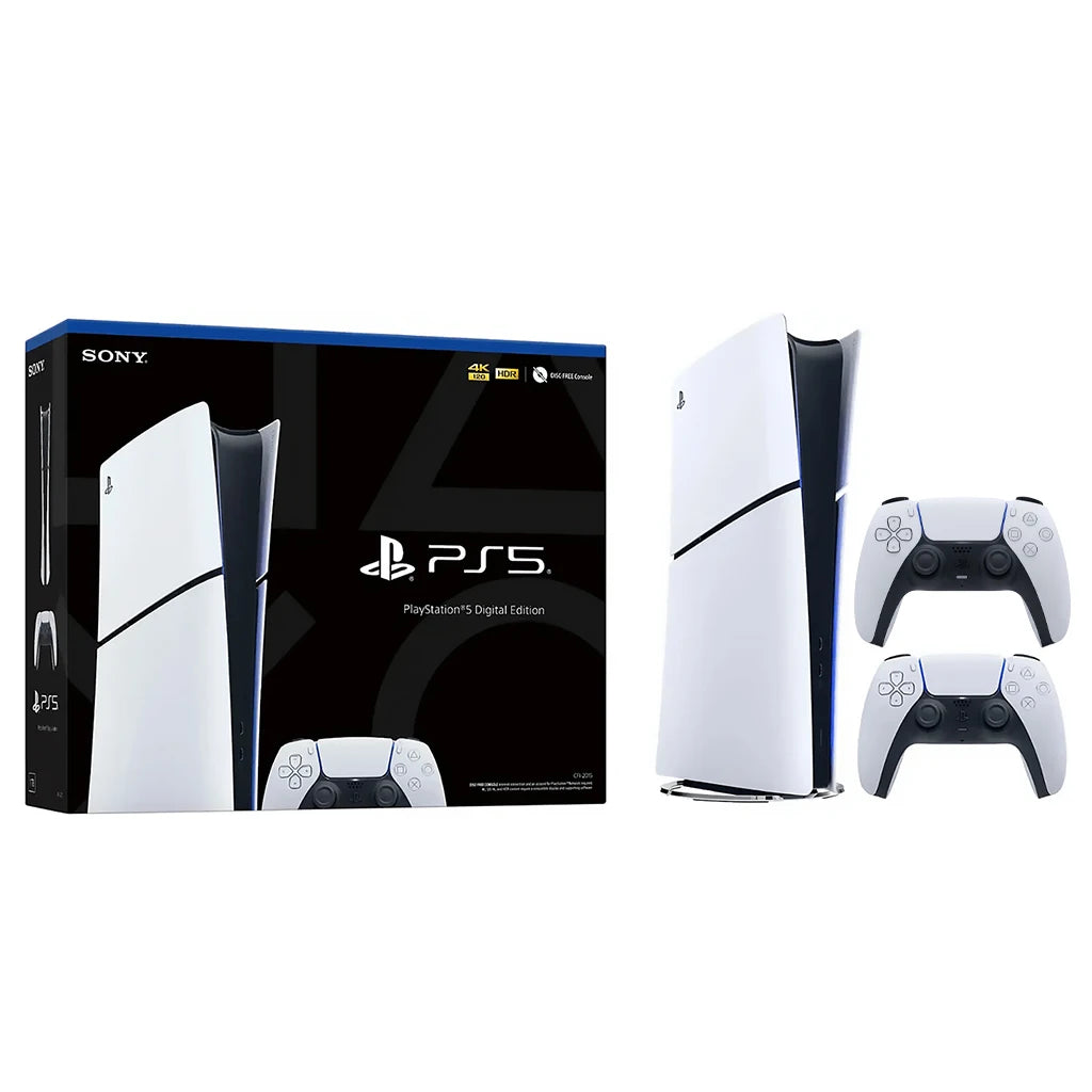 Sony PlayStation 5 Digital Edition 4K Gaming Console Dual Controller