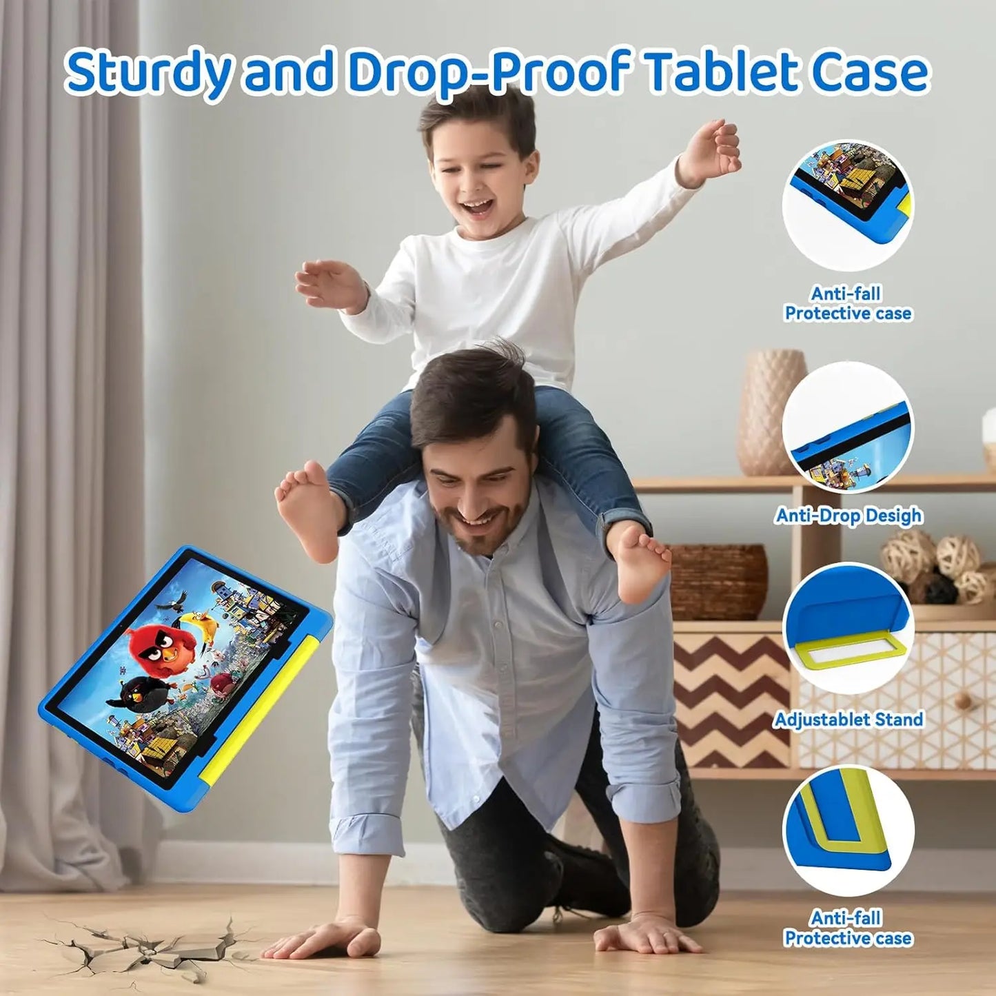 AEEZO Kids Tablet Android Parental Control With Protective Case