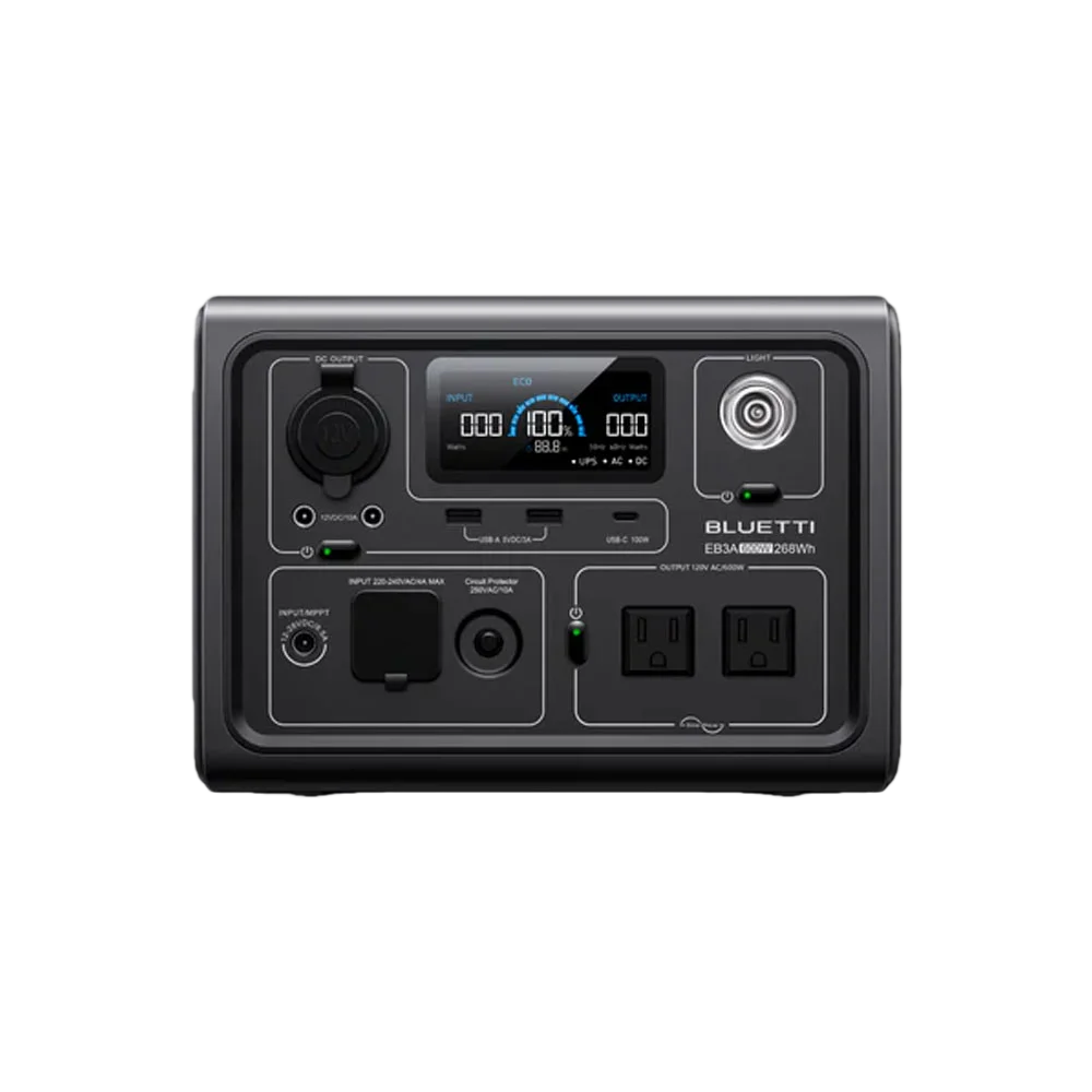 BLUETTI EB3A Portable Power Station 600W 268Wh Solar Generator