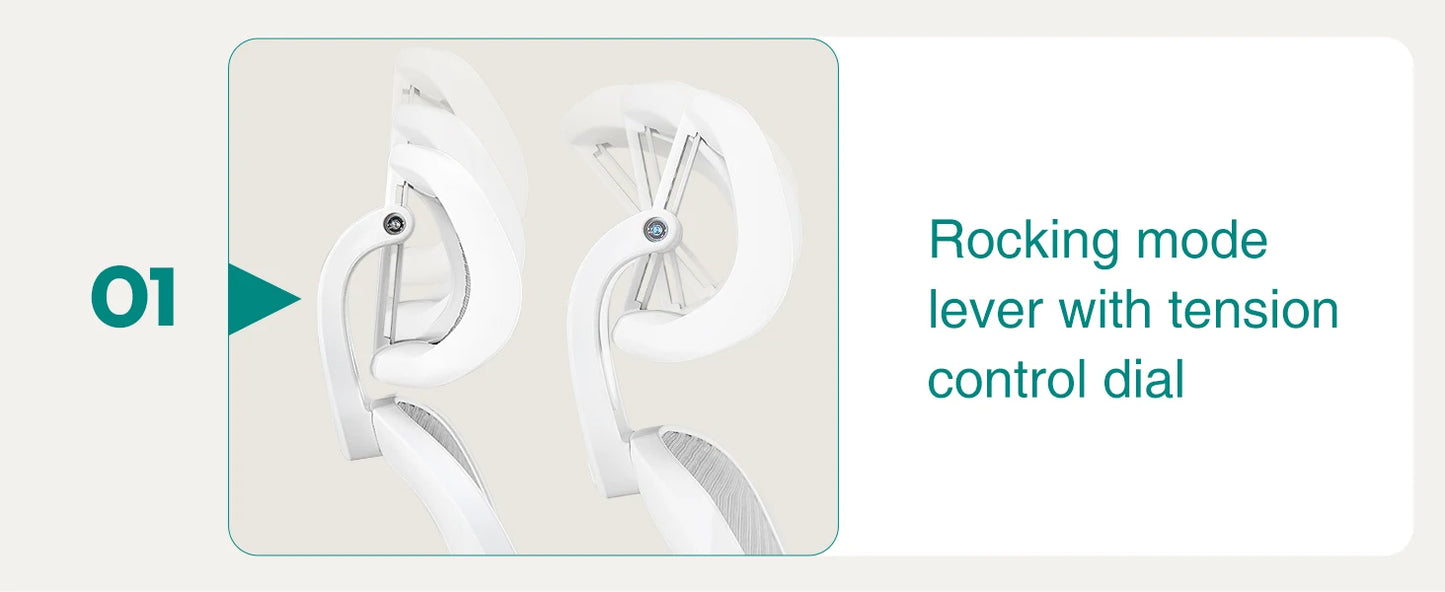 JHK Mesh Ergonomic Office Chair With Flip Up Arms And Lumbar Support