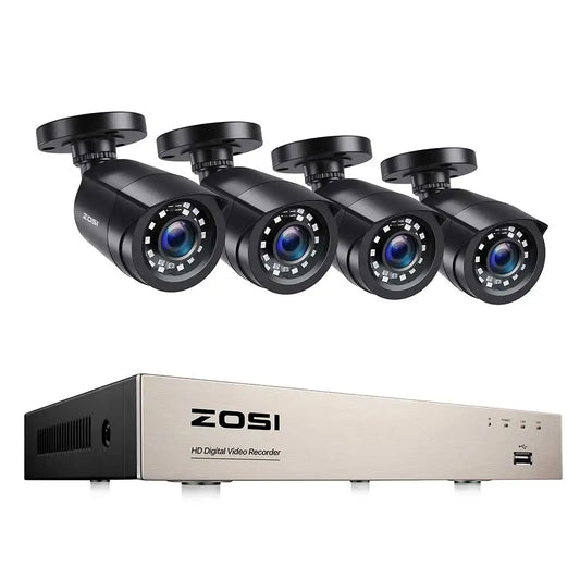 ZOSI 8CH 2MP 1080P DVR System AI Vehicle Detection Surveillance