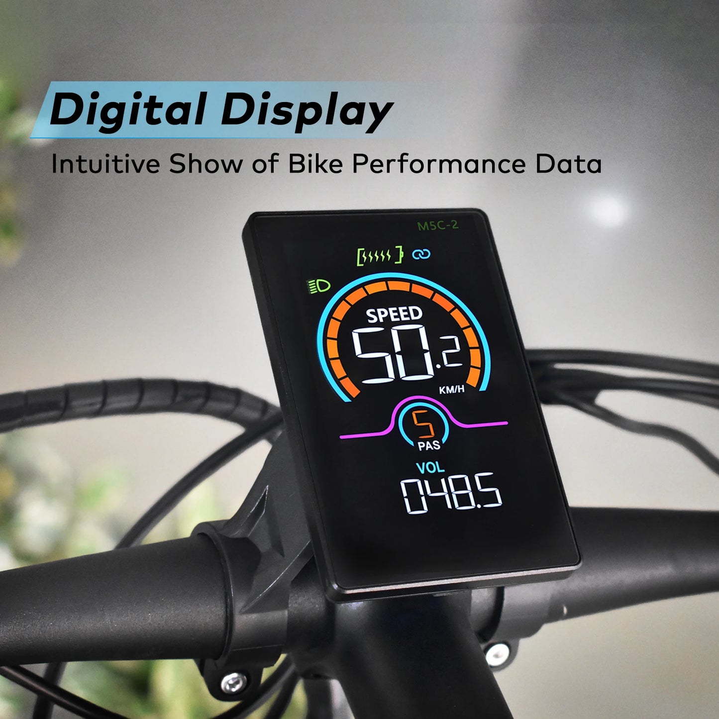 [Haytrix-US] Fatbike V20 Screen EBike LCD Display Bicycle Speedometer Cycling Computer for Bikes Accessories