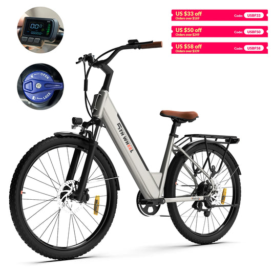 5TH WHEEL AB18 Electric Commuter Bike 700W Peak Motor