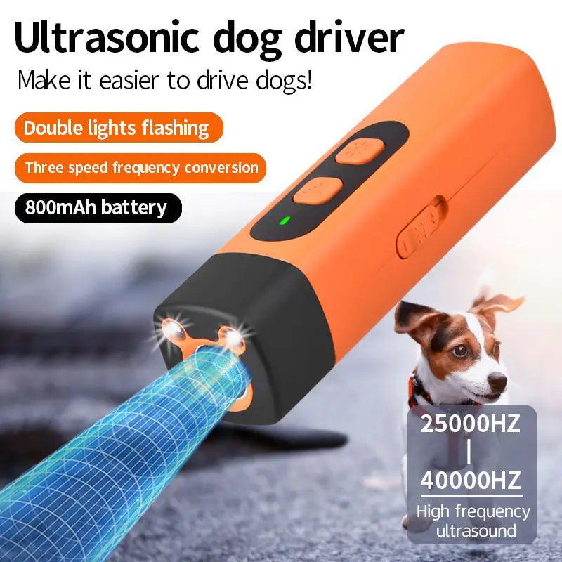 Rechargeable Ultrasonic Dog Bark Deterrent Trainer for Pets