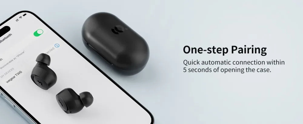 WEGEAR Wireless Earbuds In Ear Bluetooth 5.4 40H Playtime