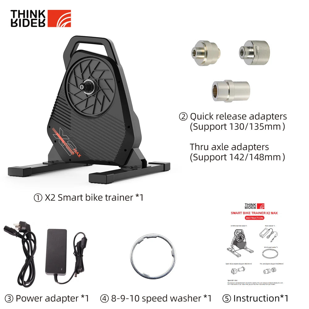 ThinkRider X2Max Smart Bike Trainer With Power Meter