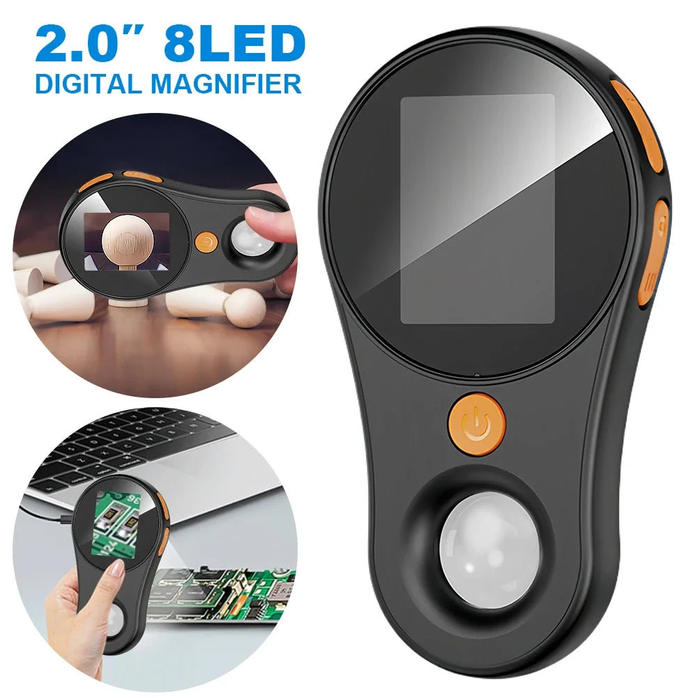 500X Digital Handheld Microscope with IPS Screen for Jewelry Repair