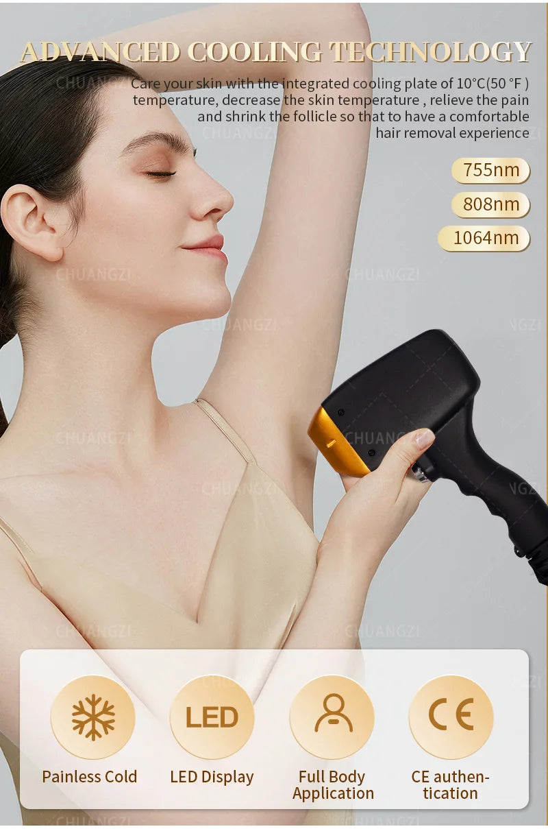 Emszero Soprano Diode Laser Hair Removal Machine 808nm