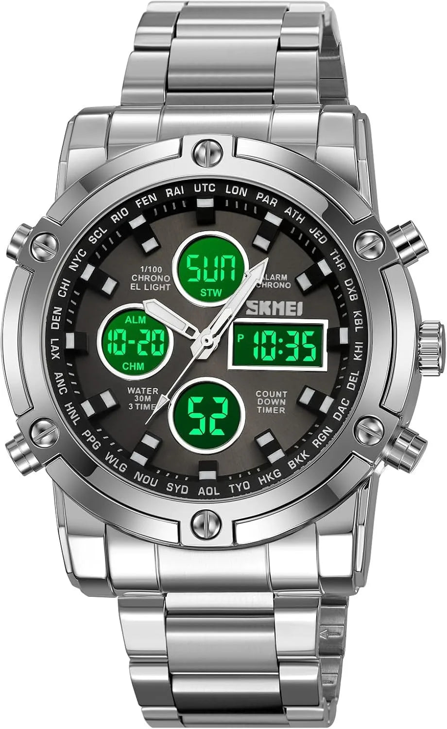 Skmei Men's Digital Military Watch With LED Chronograph