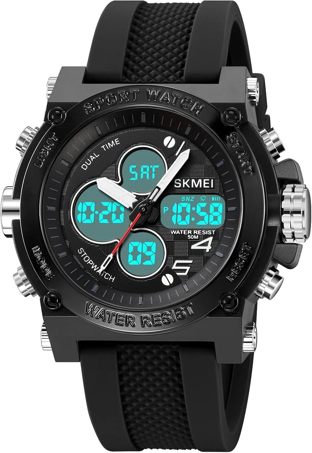 Skmei Men's Digital Military Watch With LED Chronograph