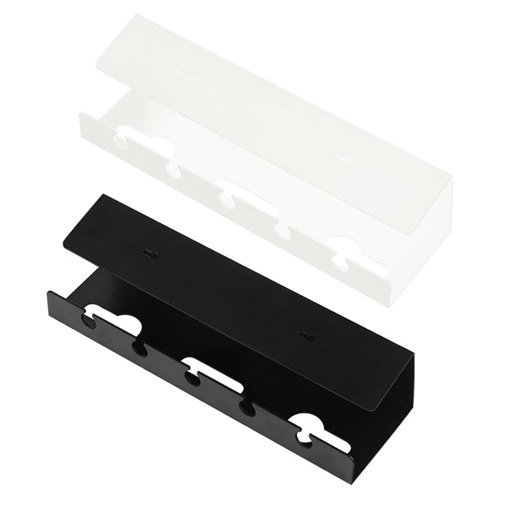 Under Desk Cable Management Tray Kit Self-Adhesive 2 Pack