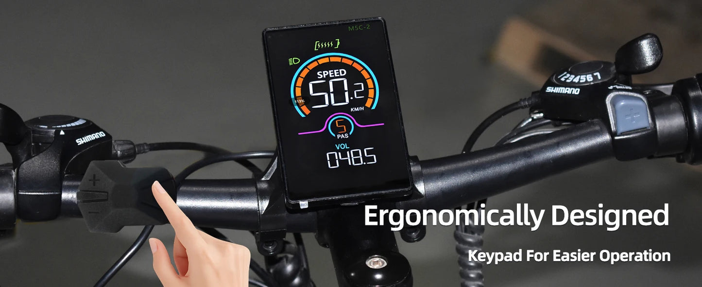 [Haytrix-US] Fatbike V20 Screen EBike LCD Display Bicycle Speedometer Cycling Computer for Bikes Accessories