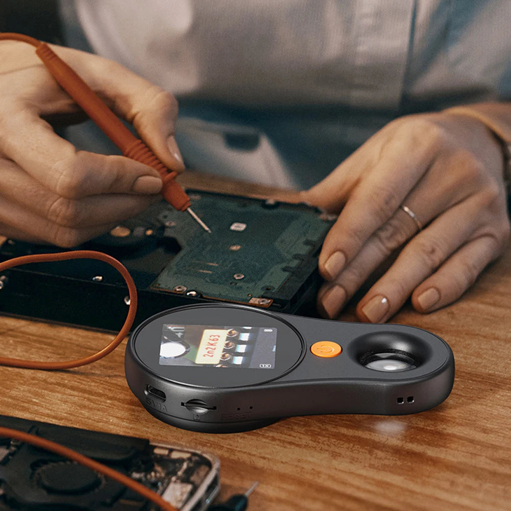 500X Digital Handheld Microscope with IPS Screen for Jewelry Repair