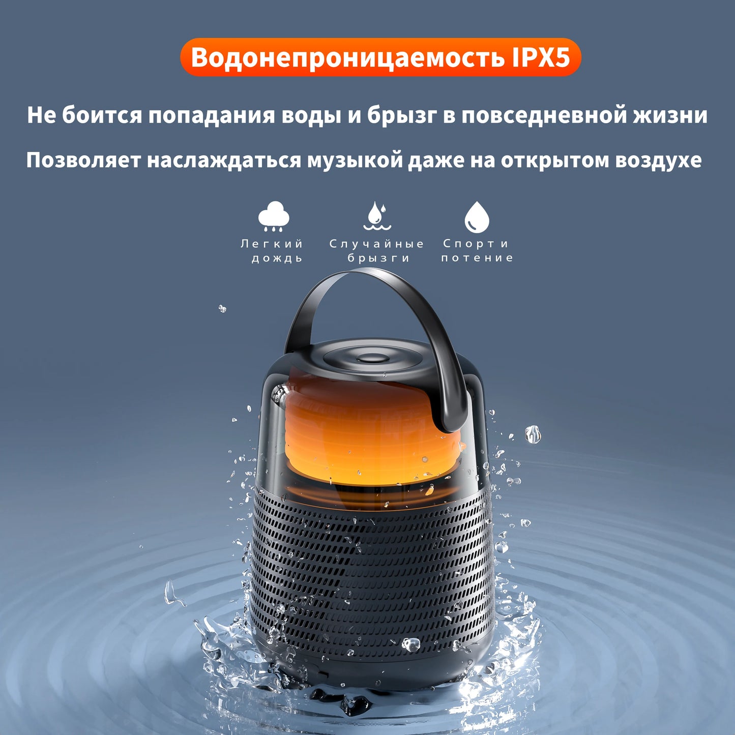 QERE HF55 Bluetooth Speaker Hi-Res 20W Portable IPX5 Waterproof