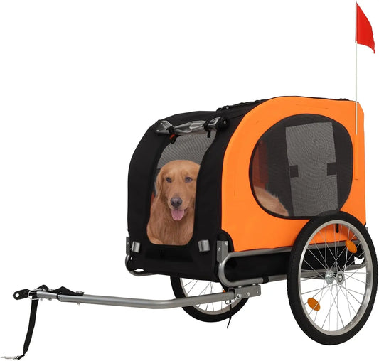 Twister.CK Dog Bike Trailer 88Lb Foldable Carrier With Quick Release