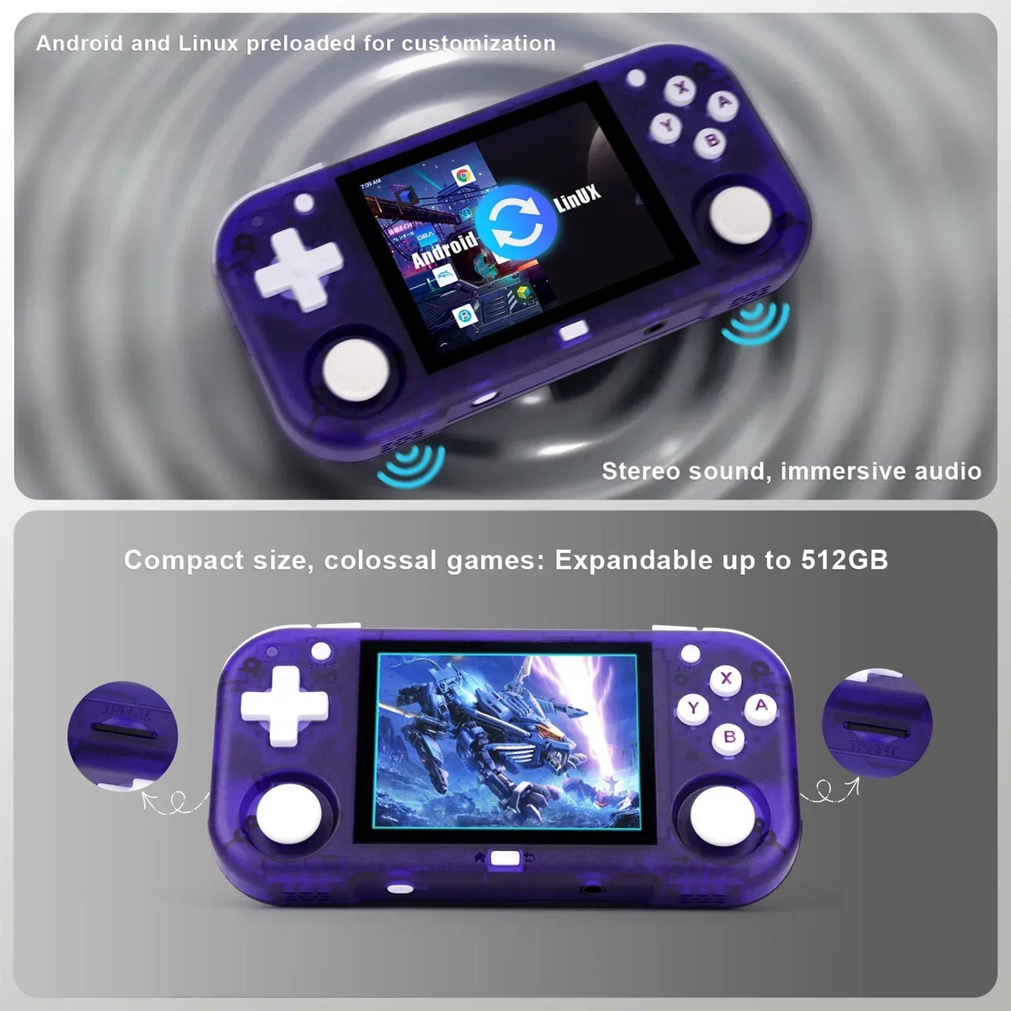 Ampown Mini Zero 28 Handheld Game Console Android WiFi