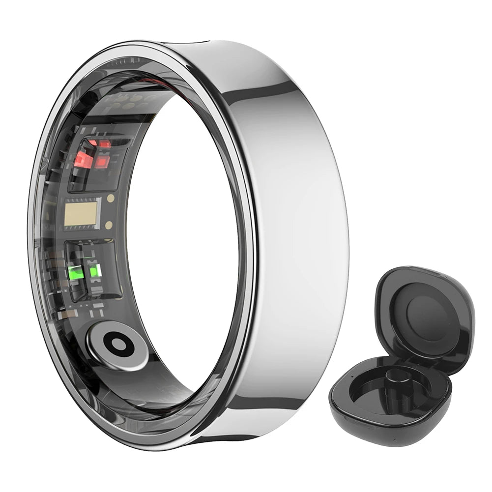 APWIKOGER R09 Smart Ring With Heart Rate Blood Oxygen Monitor