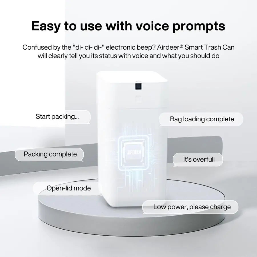 Automatic Touchless Trash Can With Self Sealing Lid Motion Sensor