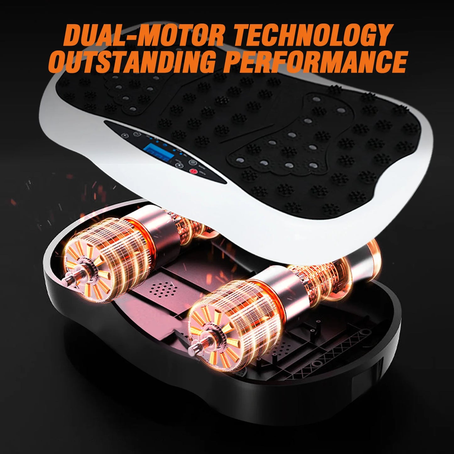 Full Body Vibration Plate Exercise Machine With Resistance Bands