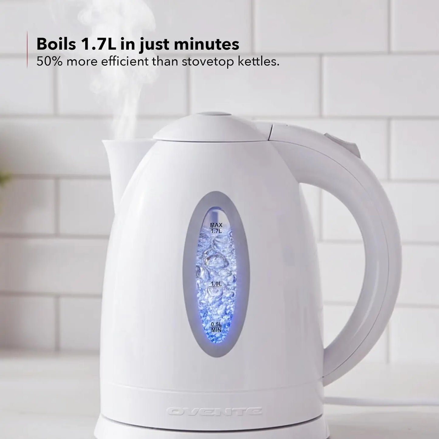 XMSJ Electric Kettle BPA Free Auto Shut Off 1000W Boiling