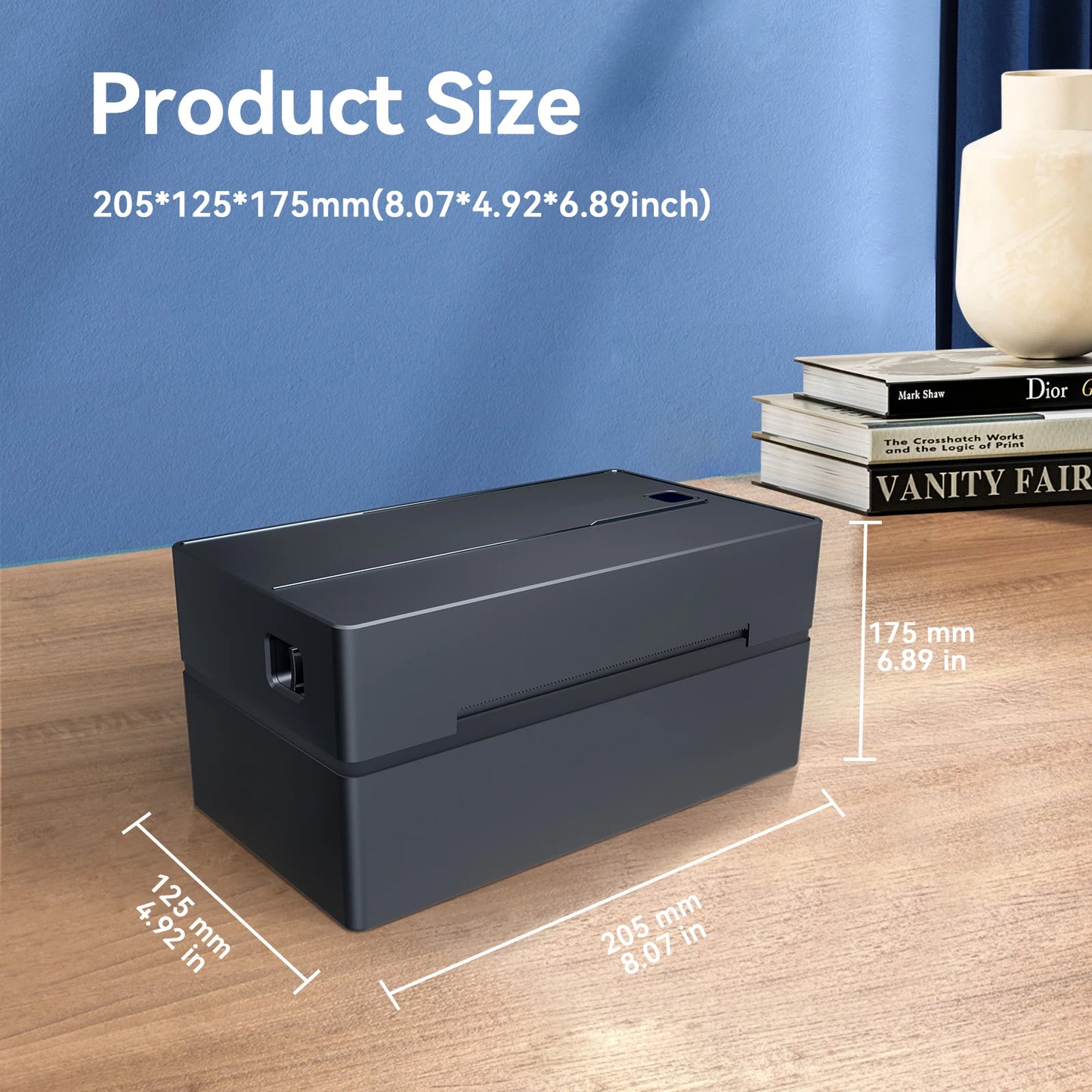 TakeYou Thermal Label Printer Portable No Ink 203DPI USB Bluetooth