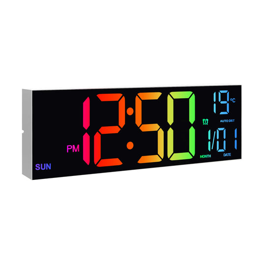 Digital Wall Clock With Remote LED Display And RGB