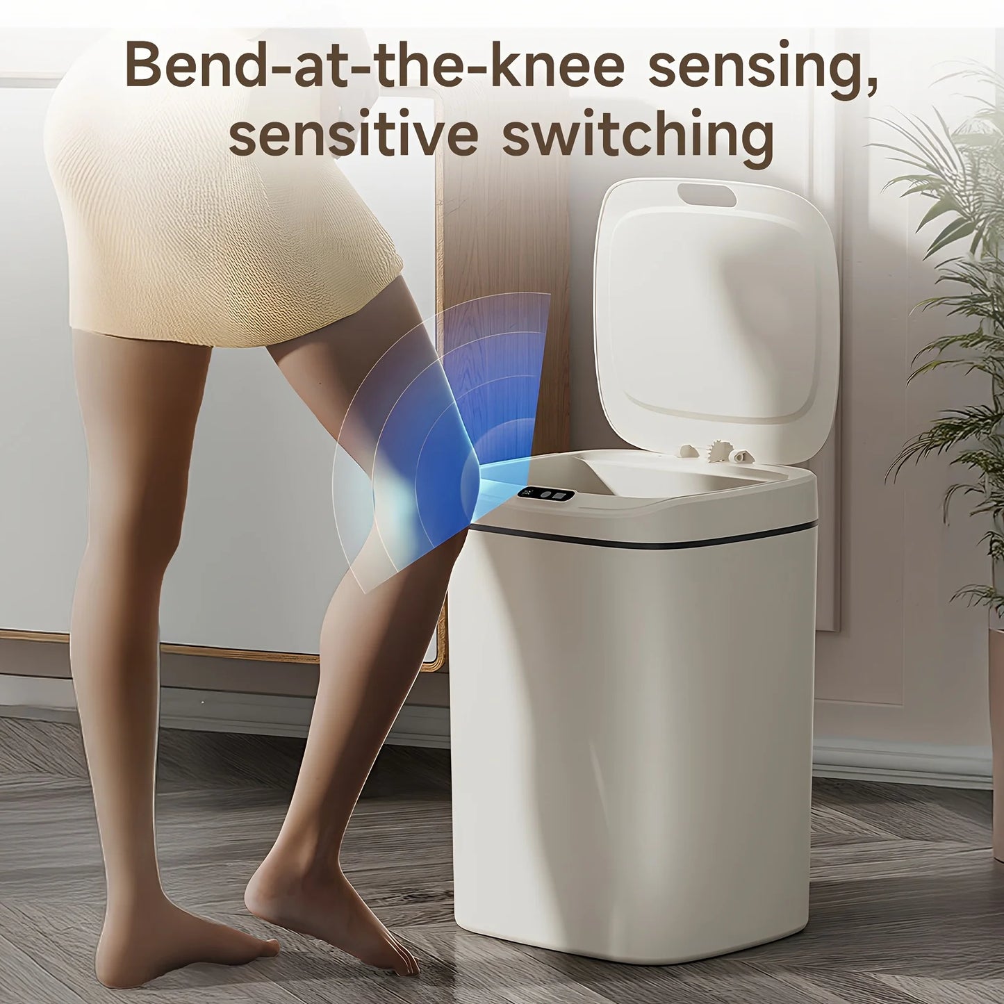 Advanced Intelligent Sensor Trash Can With Automatic Lid