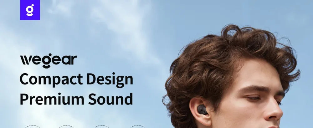 WEGEAR Wireless Earbuds In Ear Bluetooth 5.4 40H Playtime