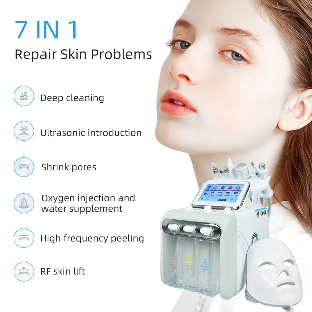 Missheart 7in1 Bubble Facial Machine Oxygen Jet Hydro Diamond