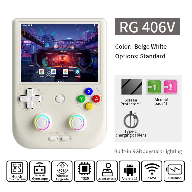 Anbernic RG406V Handheld Game Console With 5500mAh Battery And WiFi