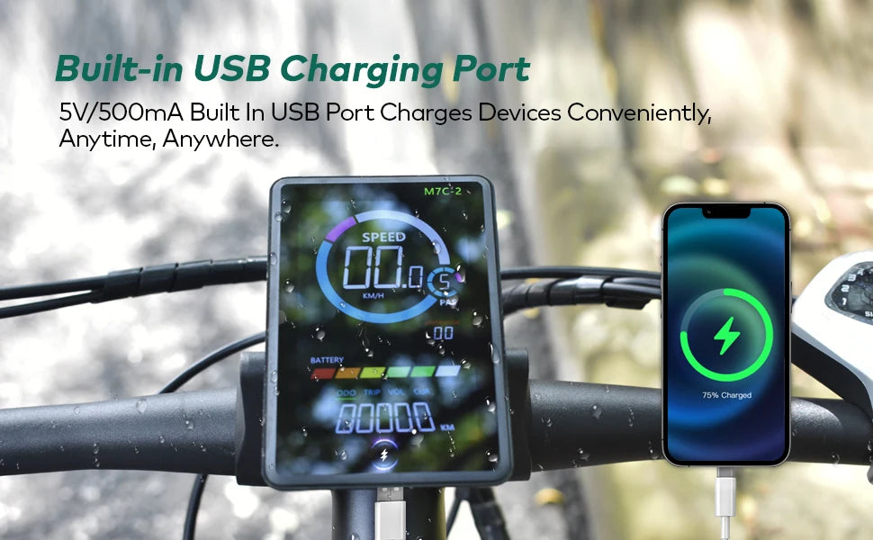 [Haytrix-US] EBike LCD Display Bicycle Speedometer Screen for Fatbike Scherm Scooter Accessories Bike Computer