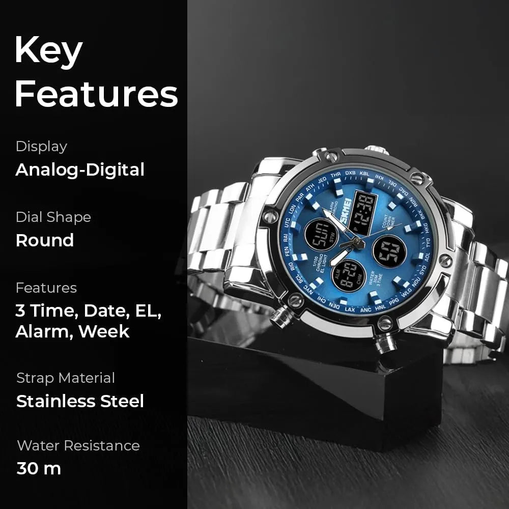Skmei Men's Digital Military Watch With LED Chronograph