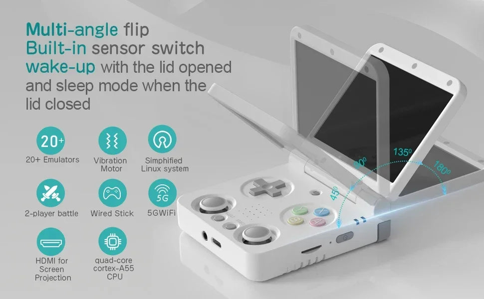 MIYOO Flip V2 Handheld Game Console Onion OS Linux