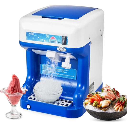 XMSJ Electric Ice Shaver 286 Lbs Per Hour Snow Cone