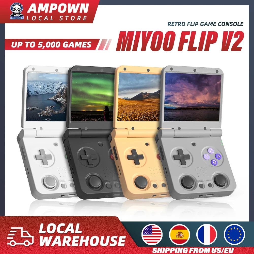 MIYOO Flip V2 Handheld Game Console Onion OS Linux
