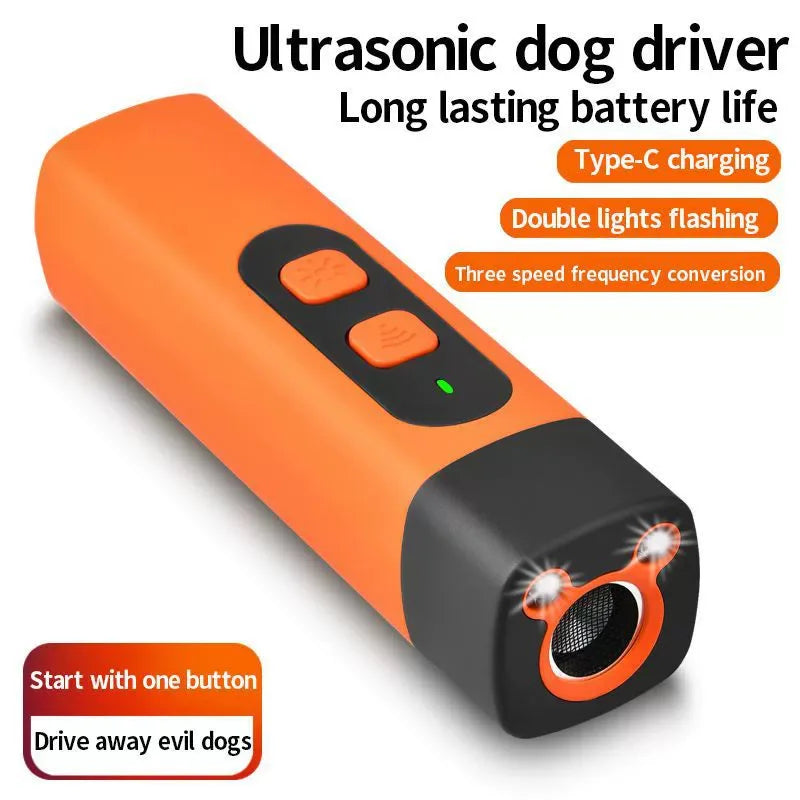 Rechargeable Ultrasonic Dog Bark Deterrent Trainer for Pets