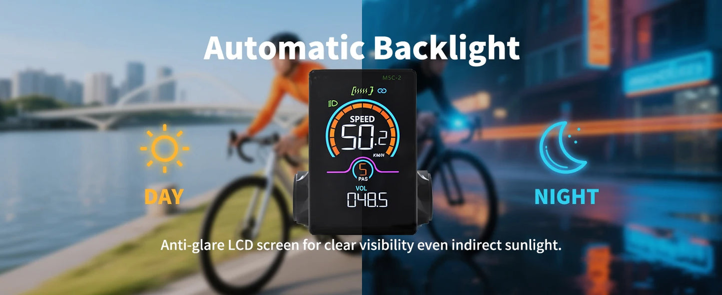 [Haytrix-US] Fatbike V20 Screen EBike LCD Display Bicycle Speedometer Cycling Computer for Bikes Accessories