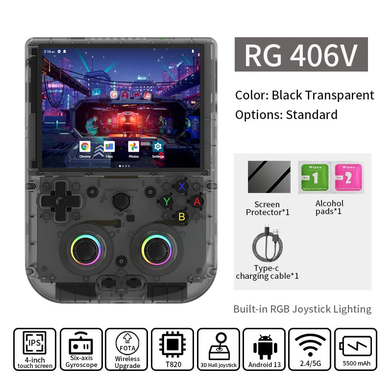 Anbernic RG406V Handheld Game Console With 5500mAh Battery And WiFi