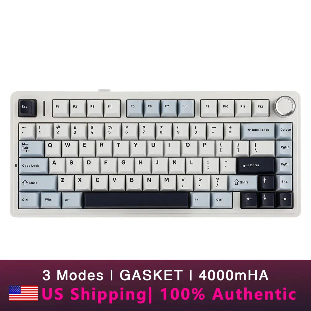 AULA F75 Wireless Bluetooth Wired Mechanical Keyboard RGB