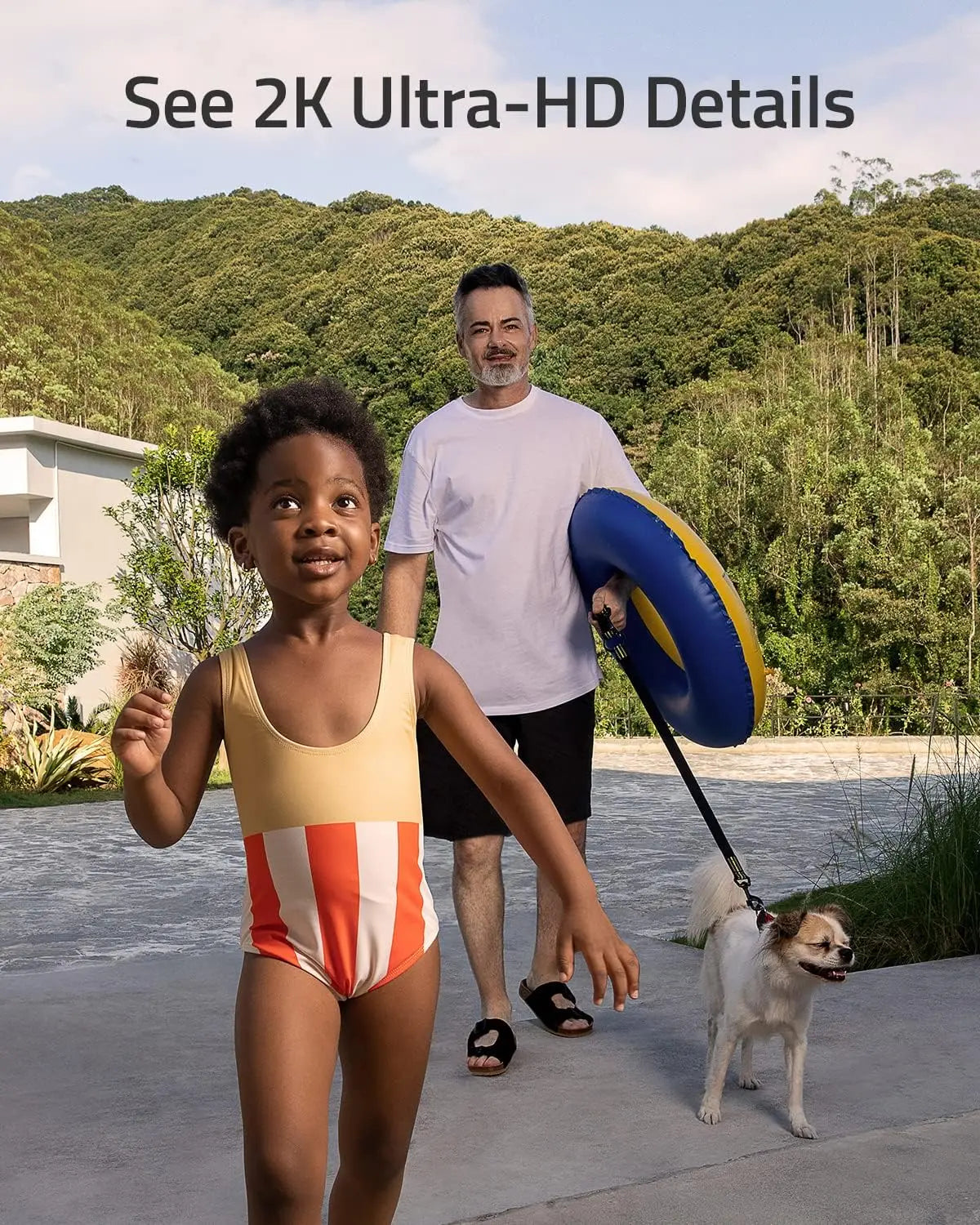 2K HD Video Doorbell Battery Powered Addon With Dual Motion Alerts