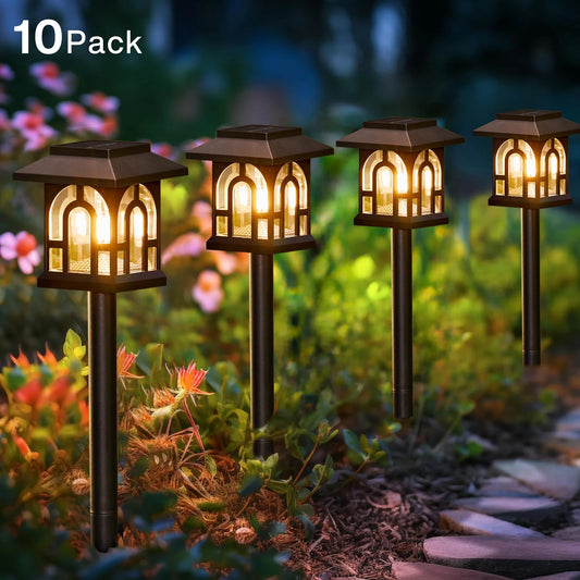 Solar Pathway Lights Auto On Off 6 To 10 PowerPack