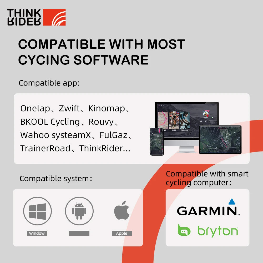 ThinkRider X2Max Smart Bike Trainer With Power Meter