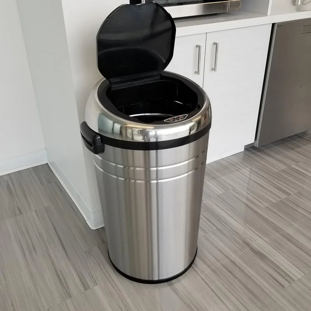 XMSJ Touchless Sensor Trash Can With Odor Control And Wheels