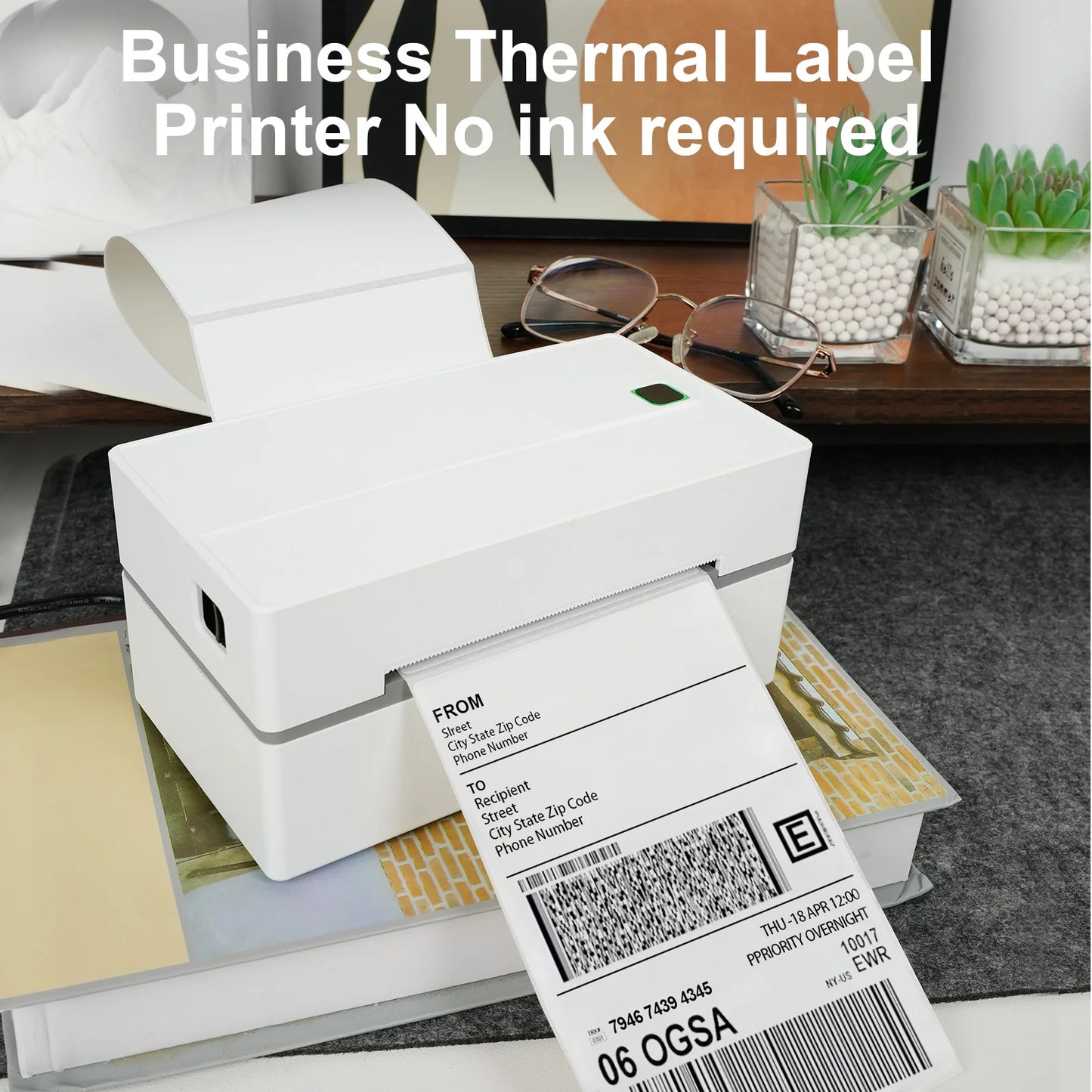 TakeYou Thermal Label Printer Portable No Ink 203DPI USB Bluetooth