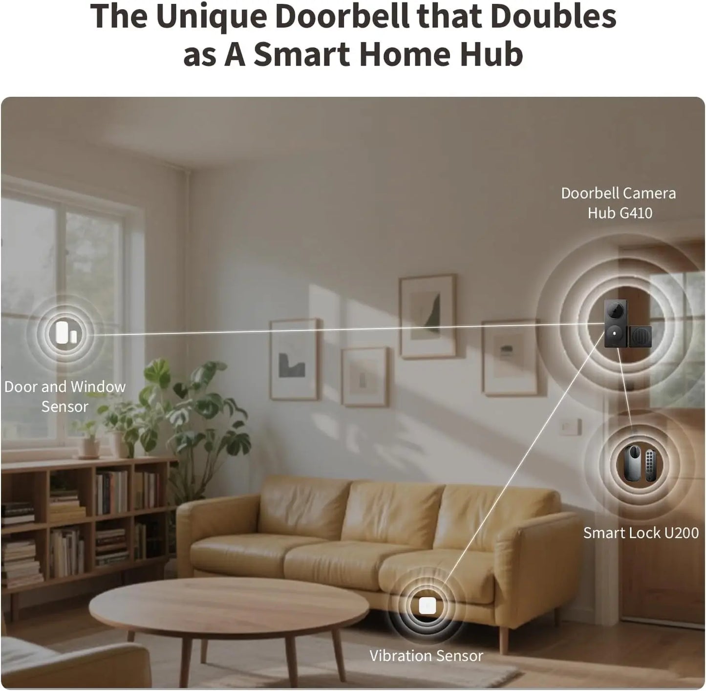 Smart Doorbell Camera With 2K Video HomeKit Alexa Google Support