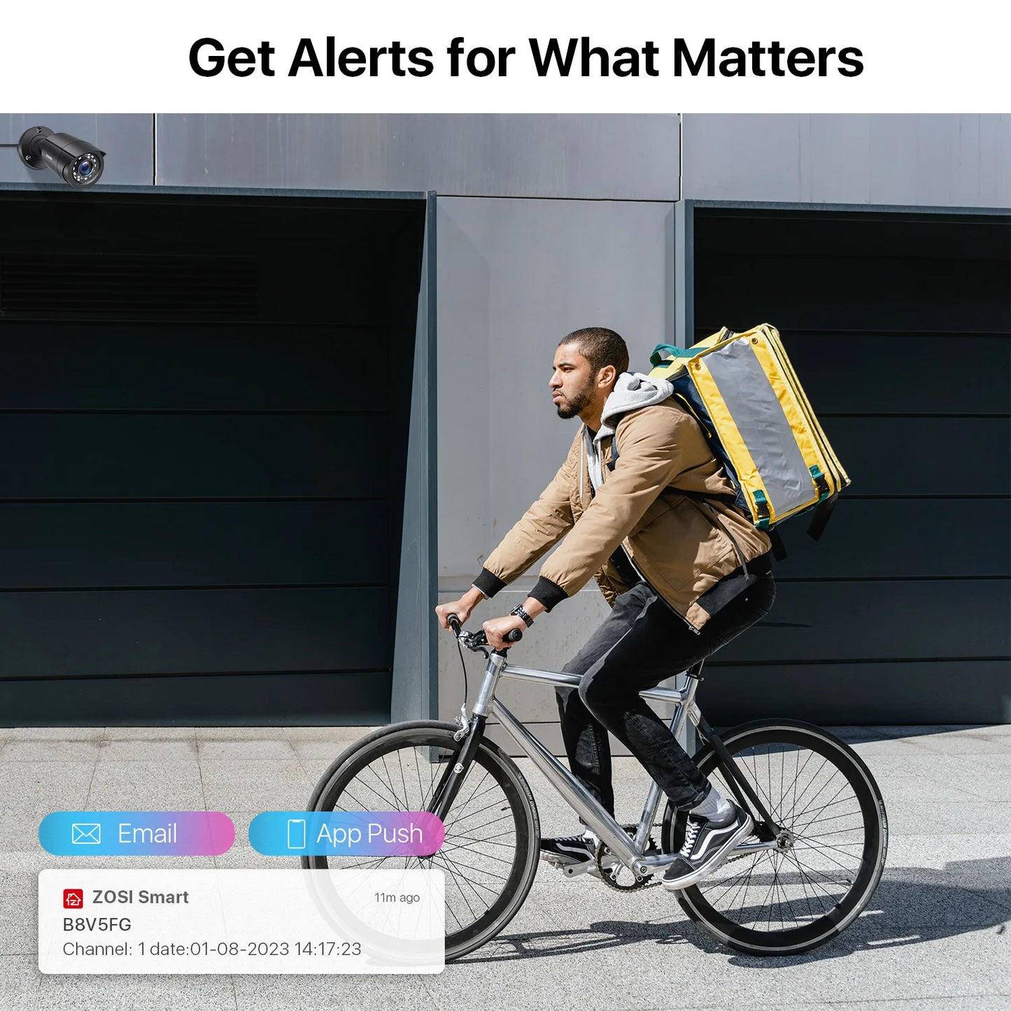 ZOSI 8CH 2MP 1080P DVR System AI Vehicle Detection Surveillance