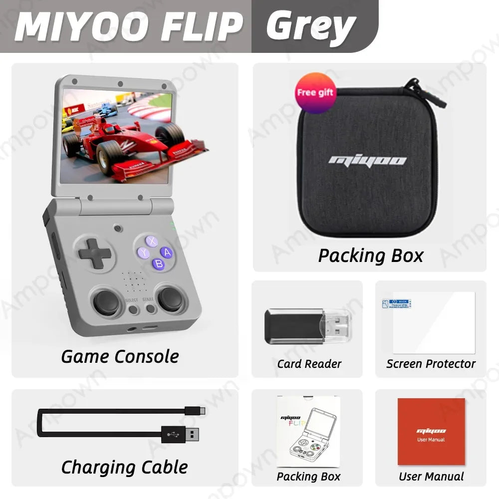 MIYOO Flip V2 Handheld Game Console Onion OS Linux