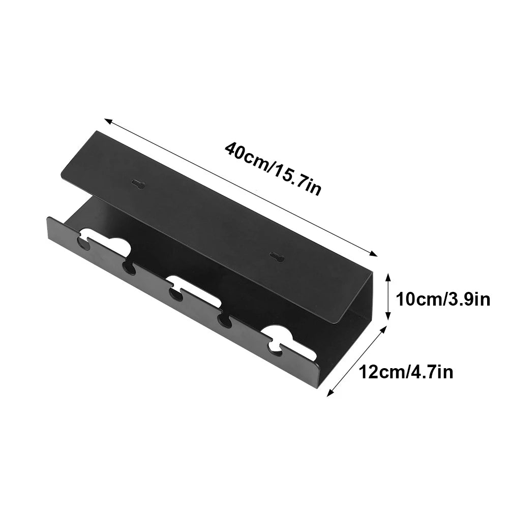 Under Desk Cable Management Tray Kit Self-Adhesive 2 Pack